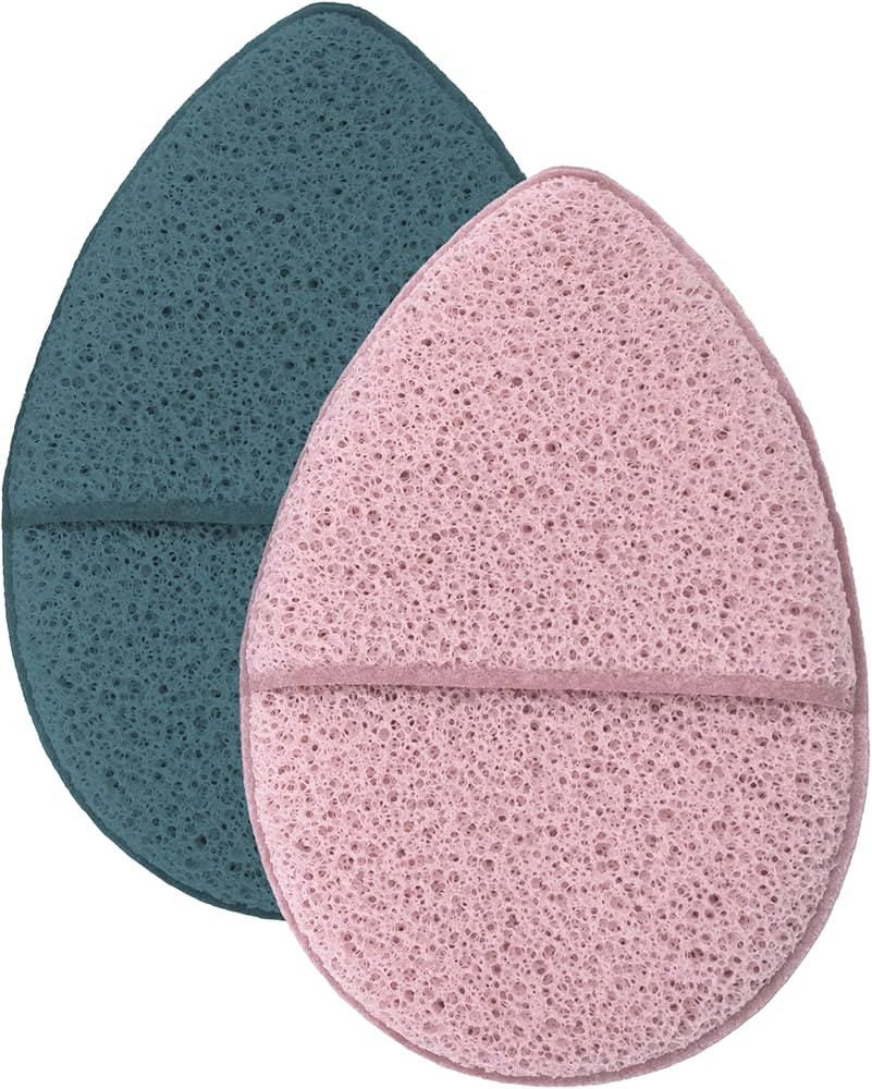 S&T INC. Face Sponges for Cleansing, Exfoliating Face Scrubber and Reusable Makeup Remover, Blue ... | Amazon (US)