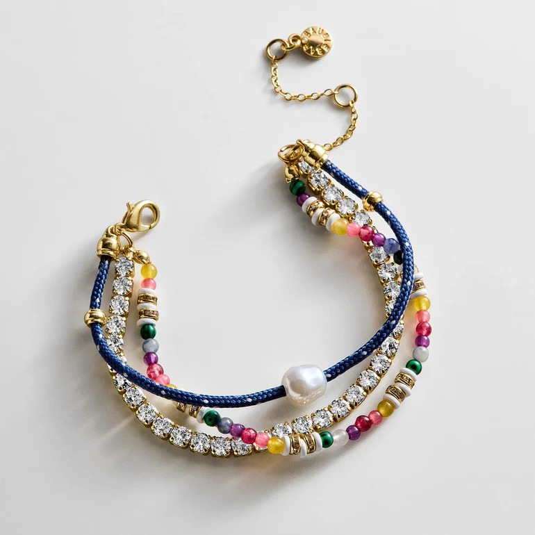 Rowan Semi-Precious Layered Bracelet - St. Barths | BaubleBar