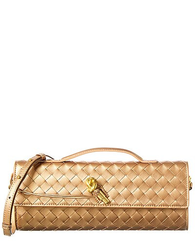 Woven Leather Clutch | Gilt & Gilt City