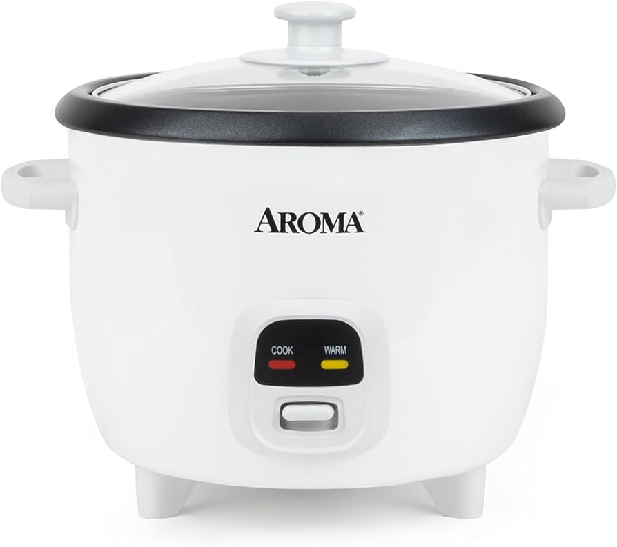 AROMA Rice Cooker, 3-Cup (Uncooked) / 6-Cup (Cooked), Small Rice Cooker, Oatmeal Cooker, Soup Mak... | Amazon (US)
