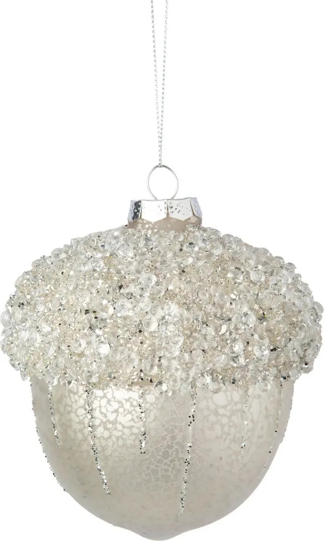 Silver Tree Glass Acorn Christmas Tree Ornament | Nordstrom | Nordstrom