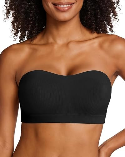 OEAK Womens Push Up Strapless Bras Wireless Bandeau Plus Size Seamless Bra | Amazon (US)