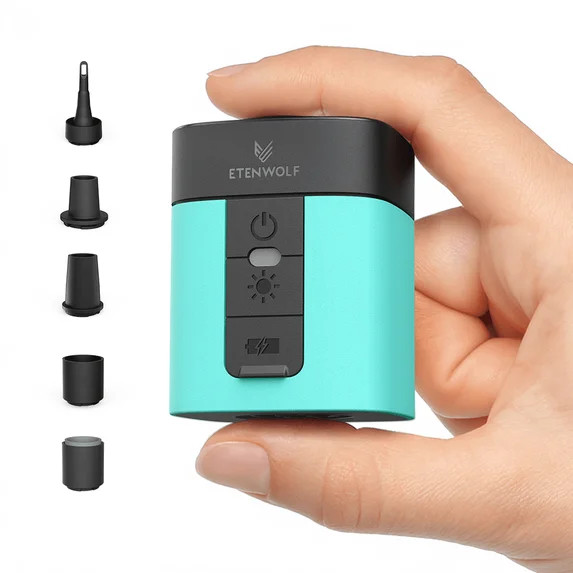 ETENWOLF Mini Electric Air Pump for Inflatables,with 2600 mAh Battery & Camping Light,Ultra-Fast ... | Walmart (US)