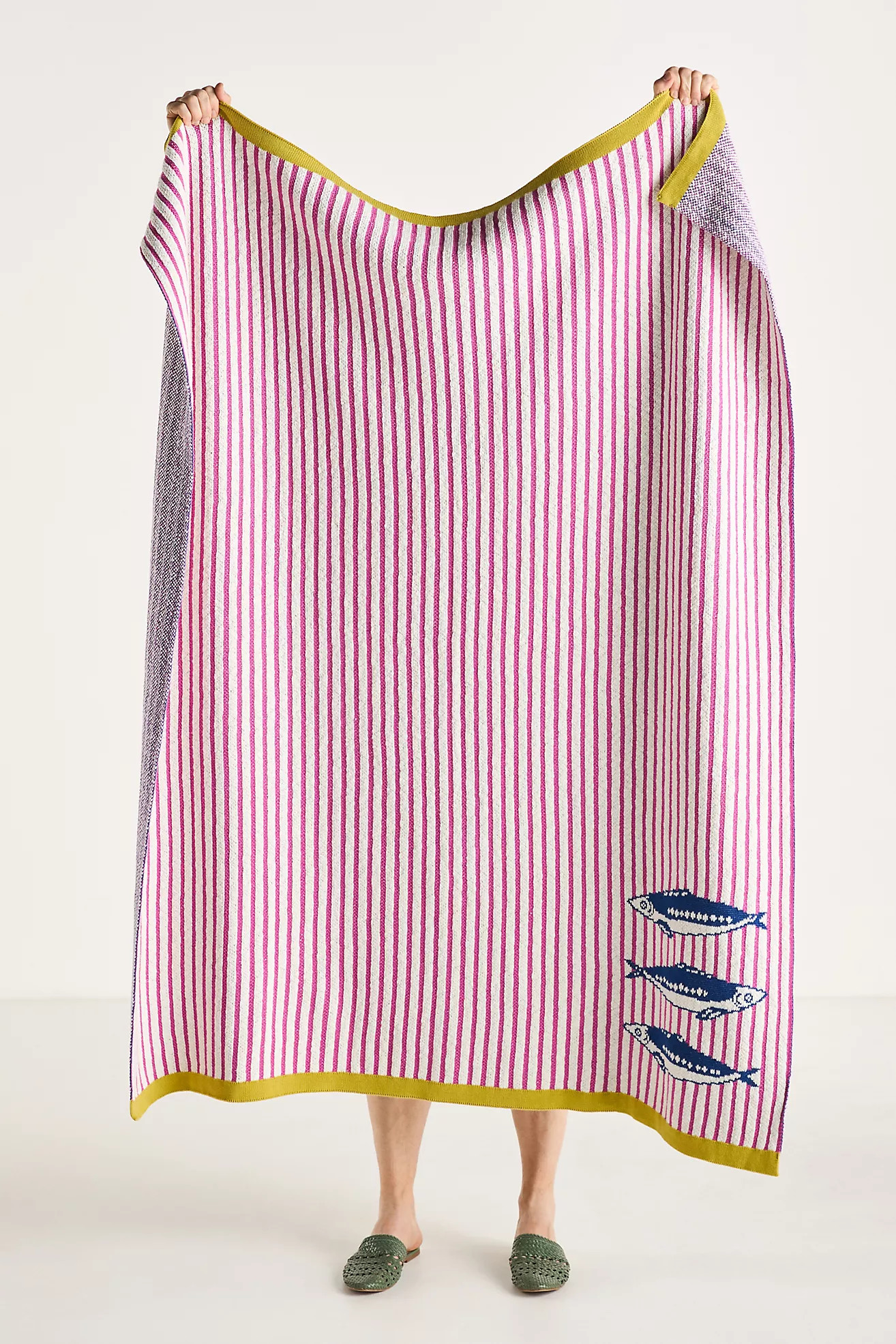 Sonnie Cotton Knit Throw Blanket | Anthropologie (US)