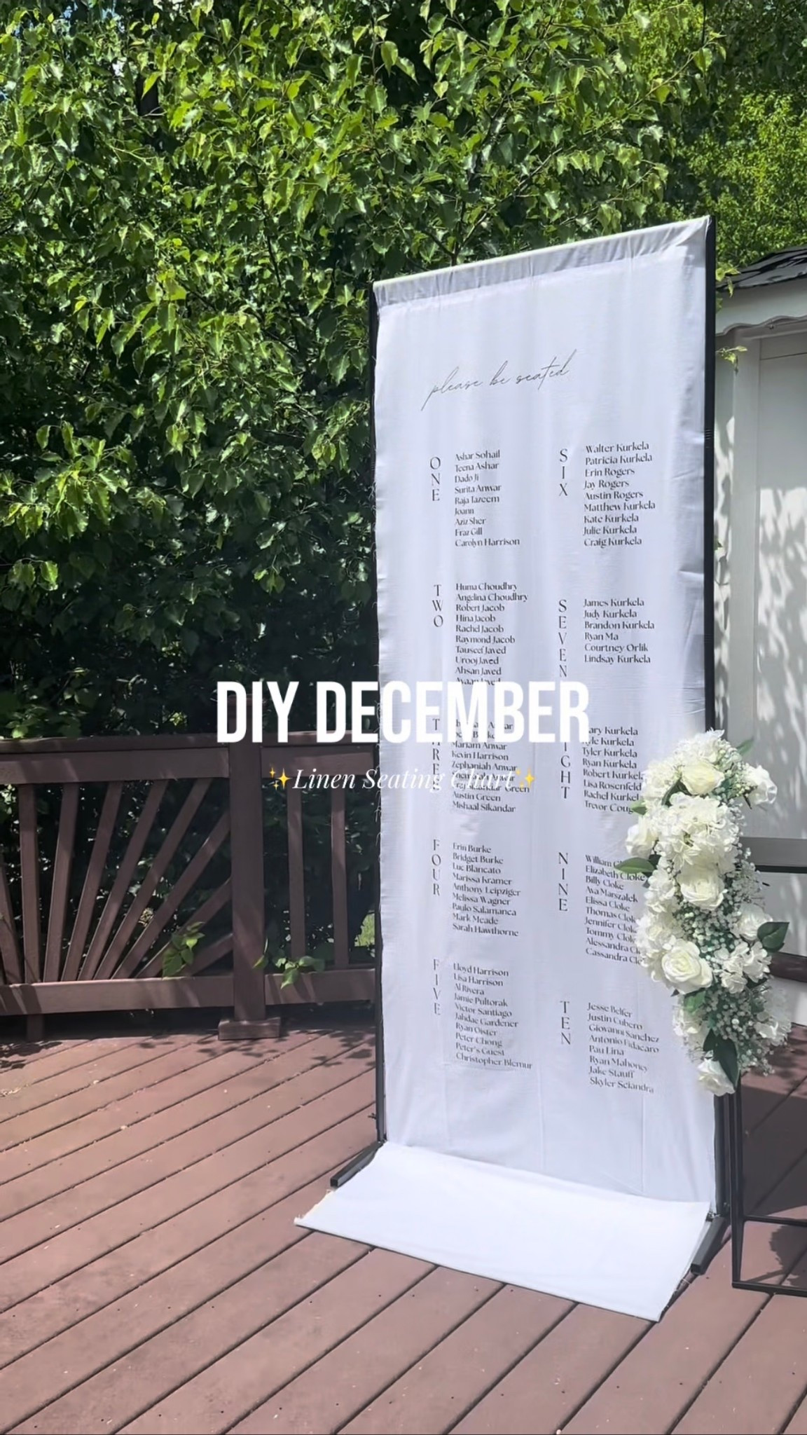 DIY December Linen Seating Chart ✨

#LTKWedding