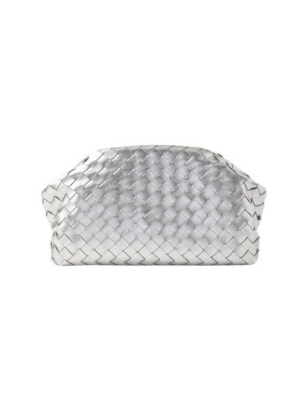 Woven Metallic Clutch | Ann Taylor