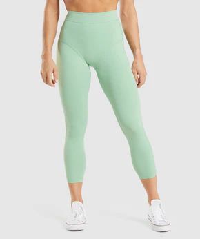 Gymshark KK Fit 7/8 Leggings - Green Juice | Gymshark (Global)