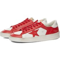Golden Goose Men's Stardan Leather Sneakers in White/Red, Size UK 7 | END. Clothing | End Clothing (US & RoW)