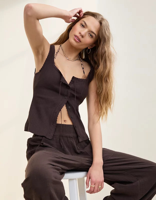 Aerie Sneak Peek Tank Top | American Eagle Outfitters (US & CA)