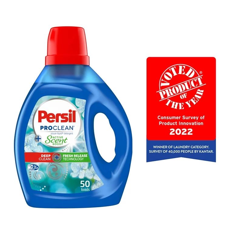 Persil Laundry Detergent Liquid, Active Scent Boost, 100 Ounce, 50 Loads | Walmart (US)
