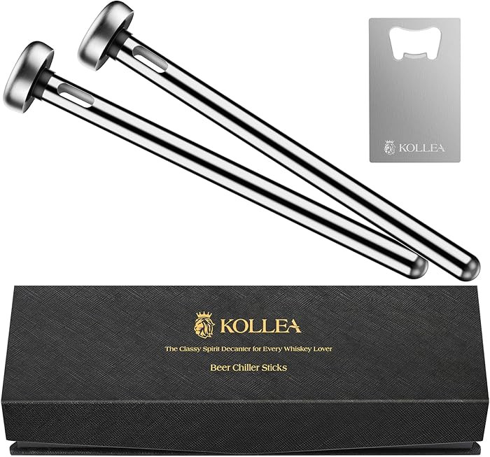 Kollea Beer Gifts for Men Dad, 2 x Beer Chiller Sticks & Bottles Operer, Beverage Cooler, Cool Fa... | Amazon (US)