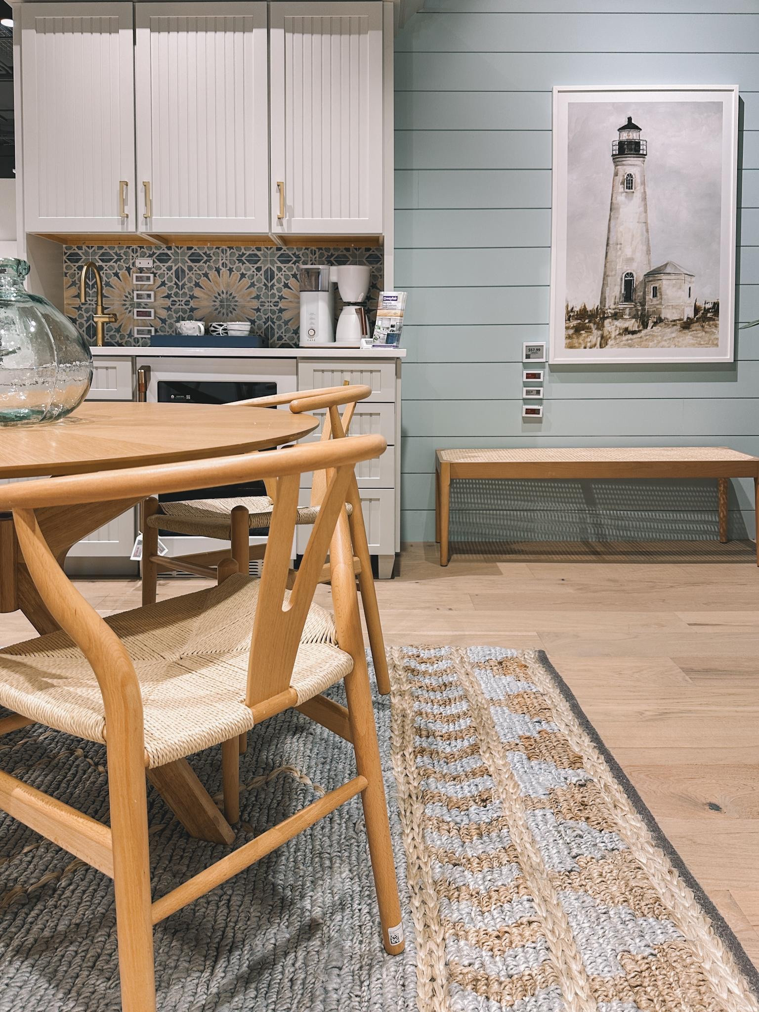Did you know that Wayfair offers custom cabinetry?! These porcelain blue shiplapped walls and muted white cabinetry 😍😍😍 #wayfair #wayfairpartner

#LTKSaleAlert #LTKHome