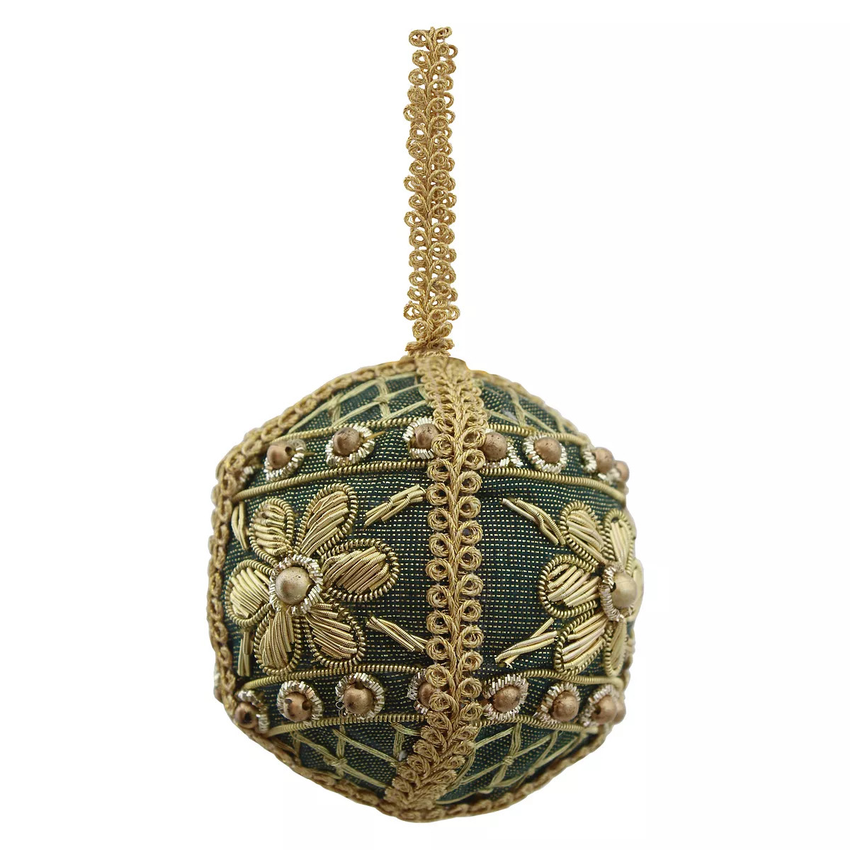 St. Nicholas Square® Embroidered Dark Green Bauble Christmas Ornament | Kohl's