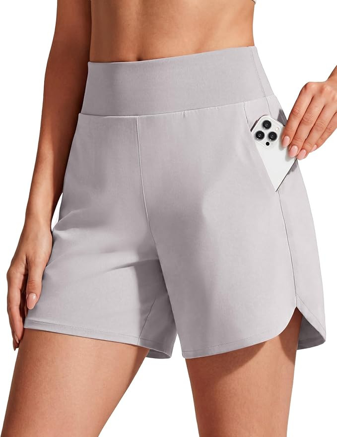 G4Free Chillwhisp Running Shorts for Women 4" - High Waist Lightweight Casual Athletic Shorts Bui... | Amazon (US)