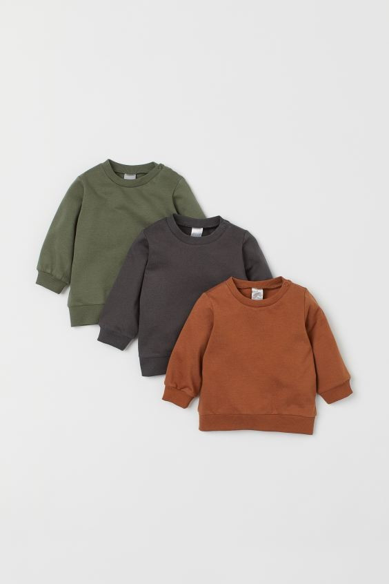 3-pack Cotton Sweatshirts | H&M (US + CA)
