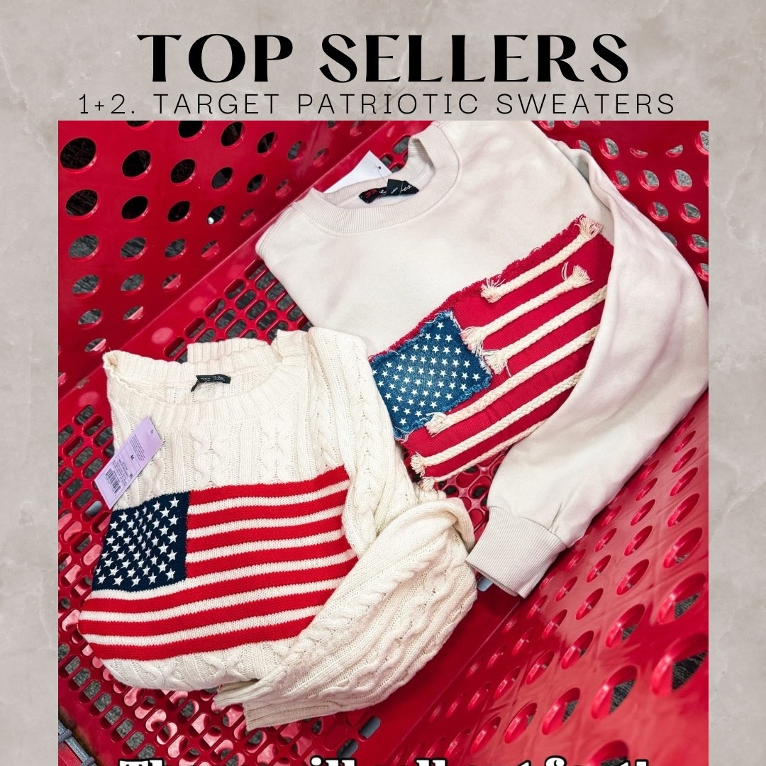 Weekly best sellers 
Target patriotic sweaters

#LTKgrwm #LTKootd #LTKmomlife