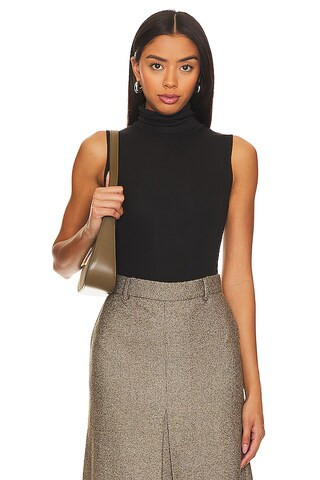 Rue Sophie Turtleneck Tank Bodysuit in Black from Revolve.com | Revolve Clothing (Global)