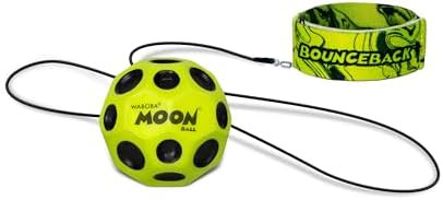 Waboba Bounceback Returning Yellow Moon Ball Hyper Bouncy Balls, Extreme Bounce and Fun, Super Hi... | Amazon (US)
