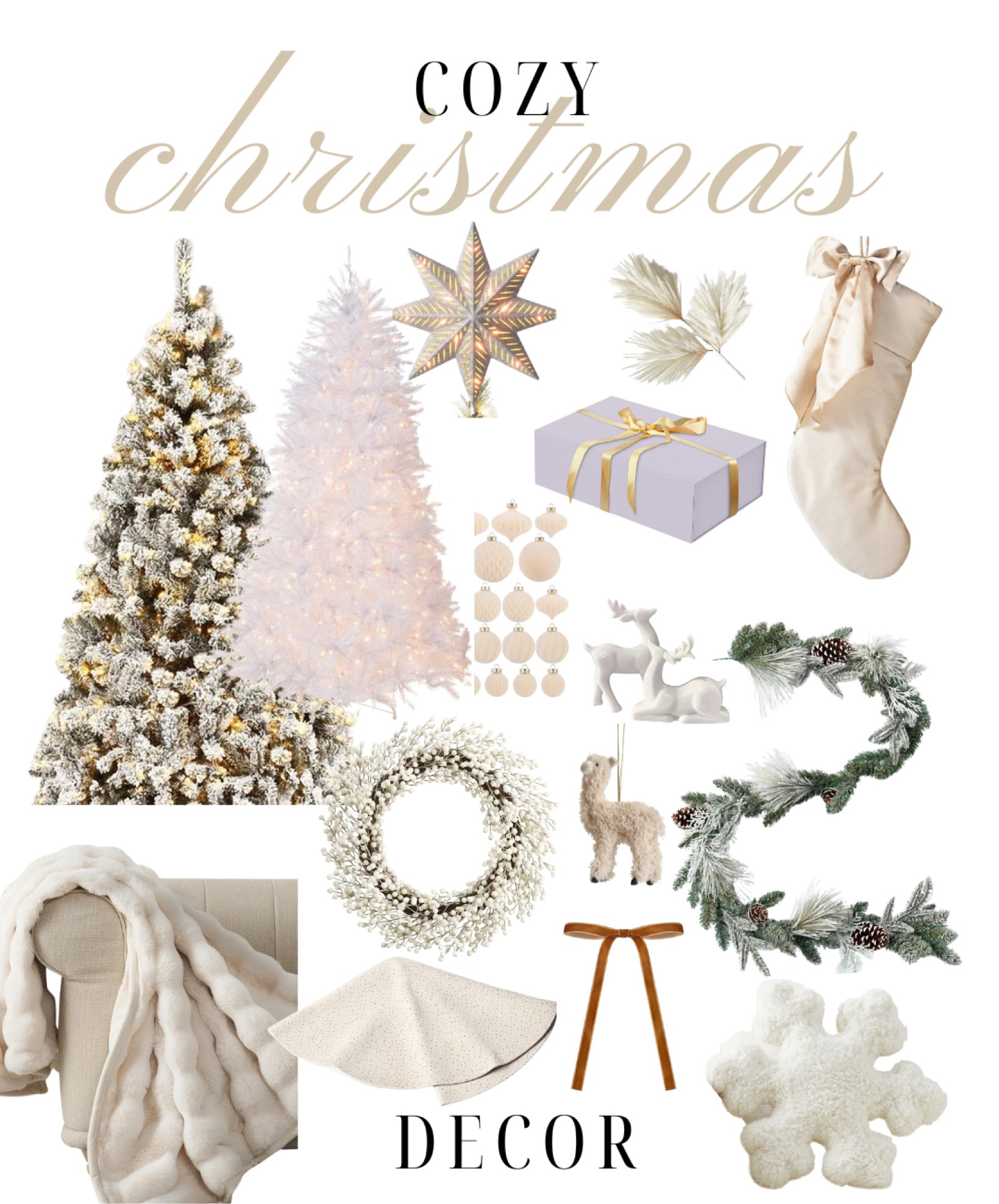 Cozy Neutral White and Gold Christmas Decor 

#LTKHoliday #LTKHome #LTKSeasonal