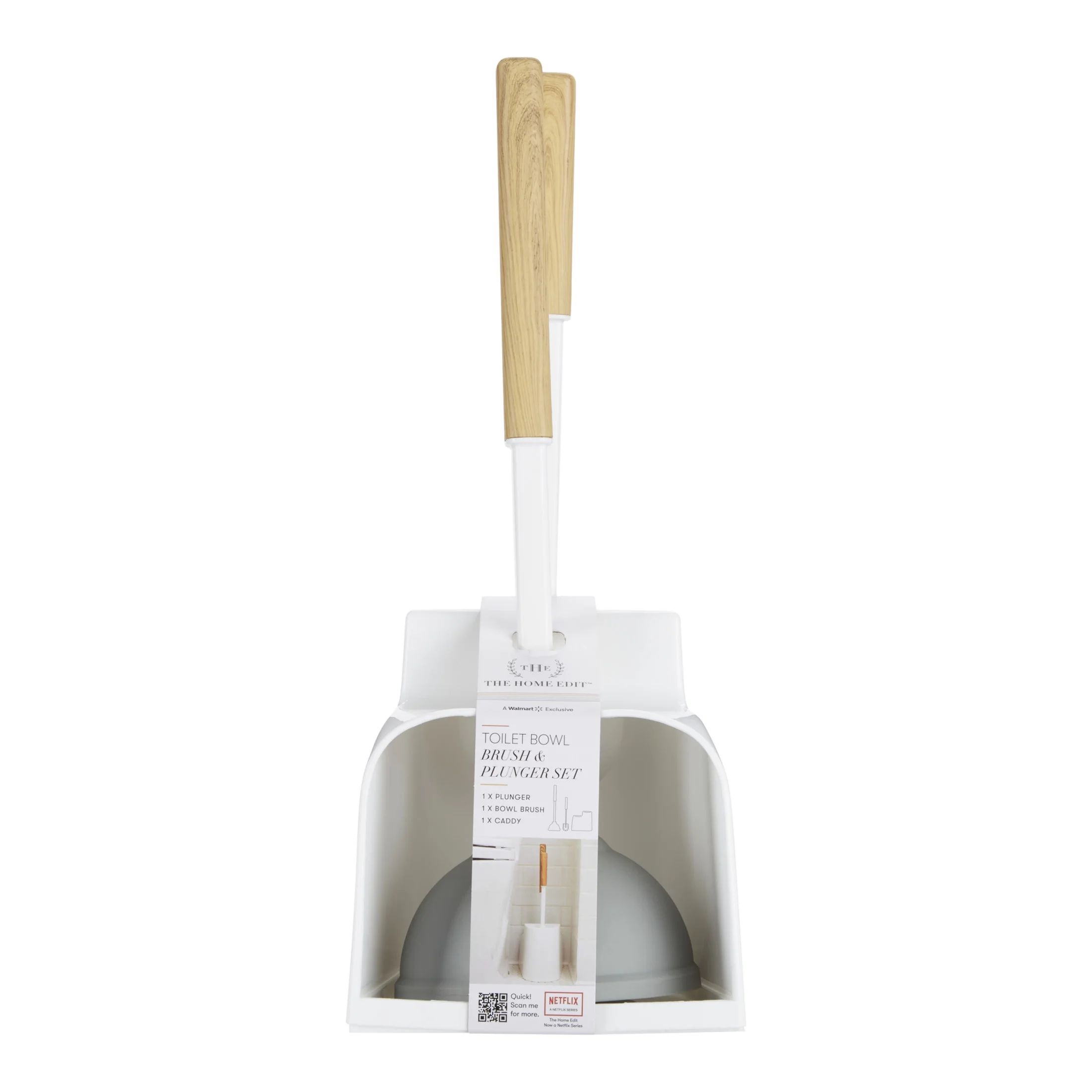 The Home Edit Plunger/Bowl Brush Combo with Caddy - Walmart.com | Walmart (US)