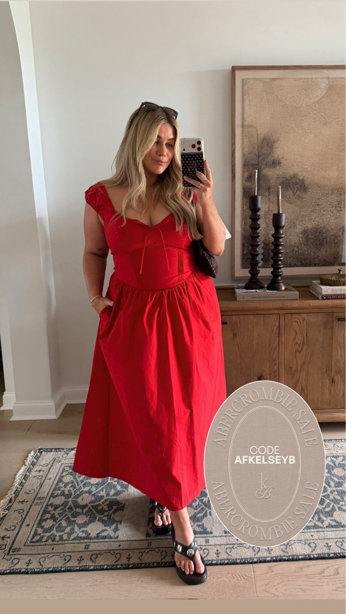 Abercrombie sale + code AFKELSEYB for additional 15% off ❤️ I got a large in this dress

#LTKootd #LTKSaleAlert #LTKMidsize