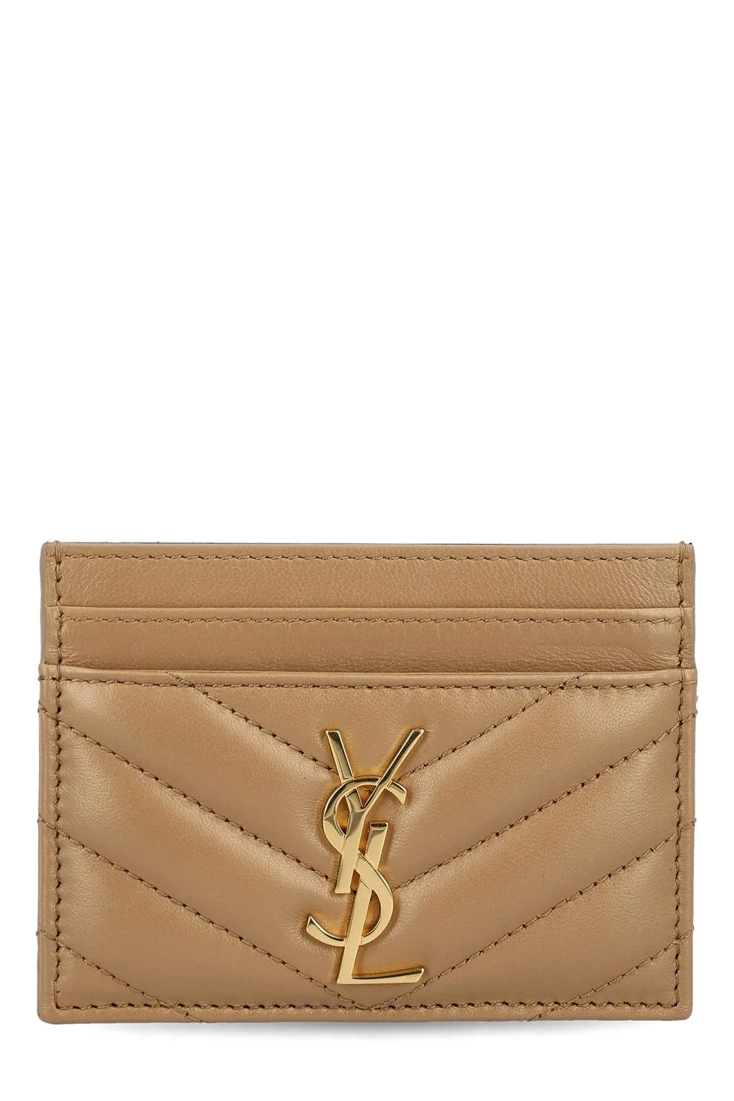 Saint Laurent Cassandre Matelassé Card Case | Cettire Global
