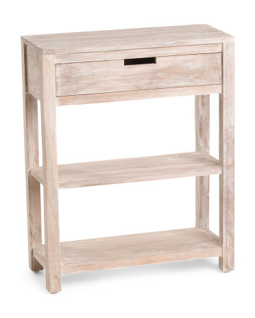 Solid Acacia Wood Accent Table | TJ Maxx