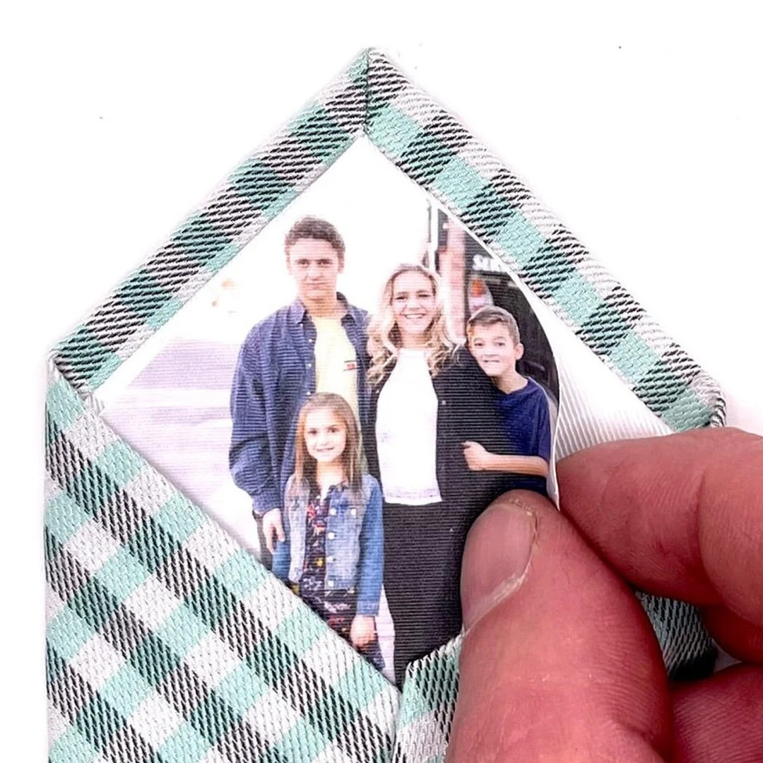 Custom Fabric Photo Patch, Tie Patch Father's Day Gift, Father of the Bride, Weddings, Groomsmen,... | Etsy (US)