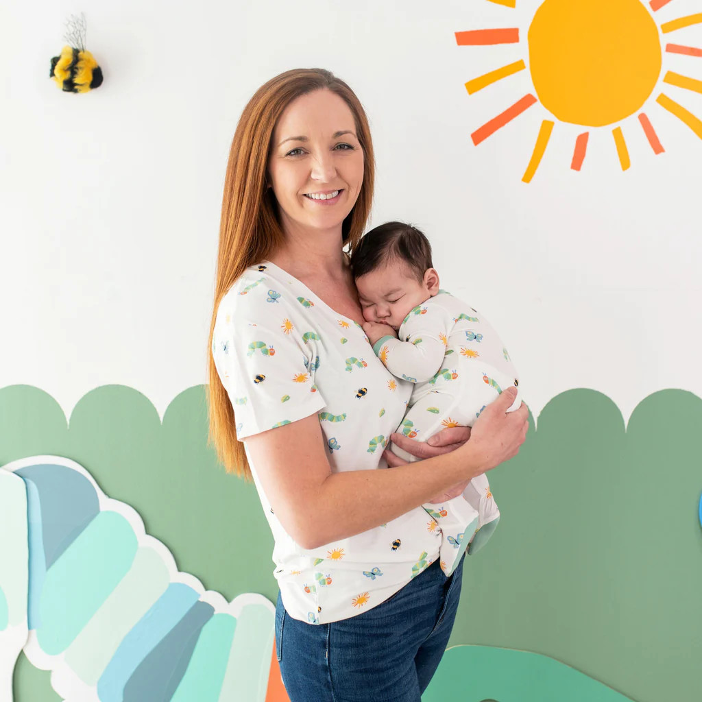 Women’s Relaxed Fit V-Neck in The Very Hungry Caterpillar™ and Friends | Kyte Baby