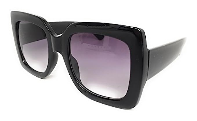 My Shades(TM) - Designer Inspired Oversize Glitter Sparkle Square Frame Sunglasses | Amazon (US)