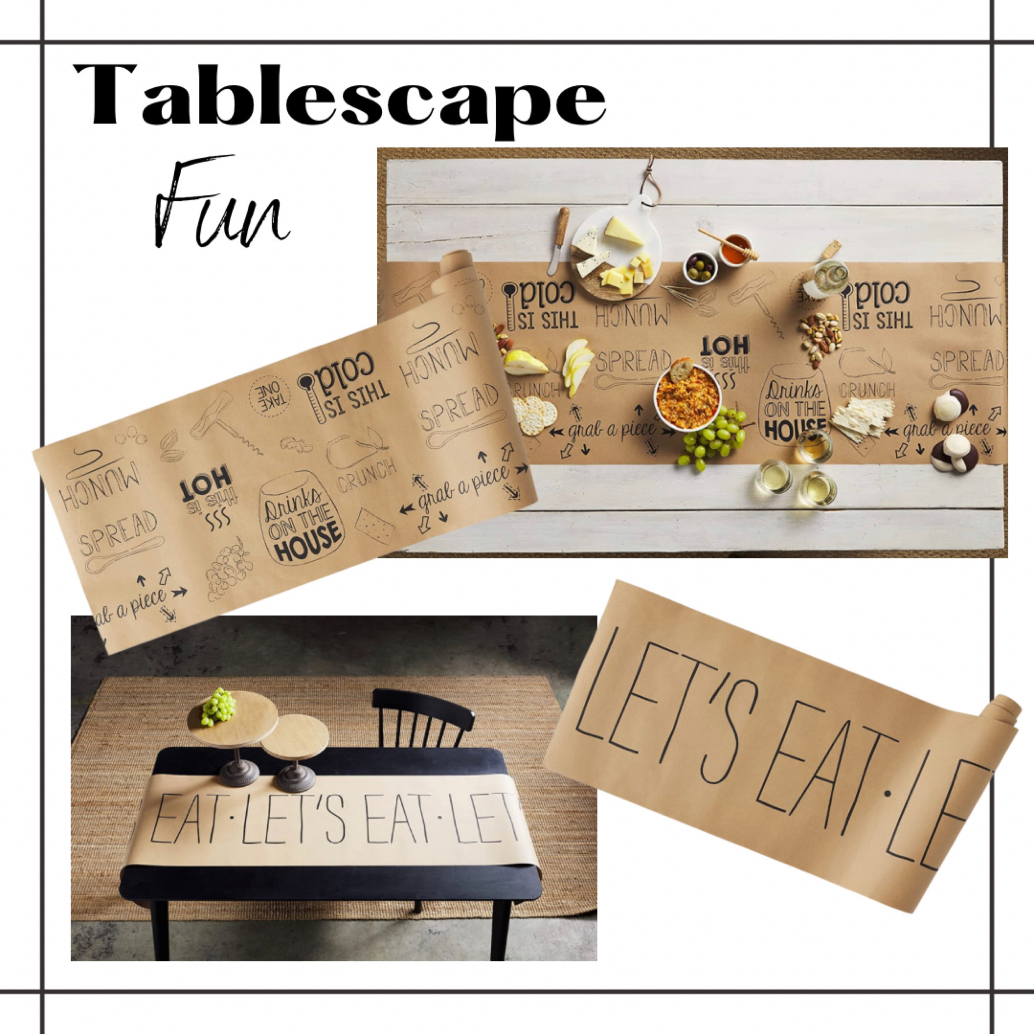 I love using paper runners on my tables or at my island for parties or buffets! Easy clean up and so cute!

#LTKstyletip #LTKhome #LTKunder50