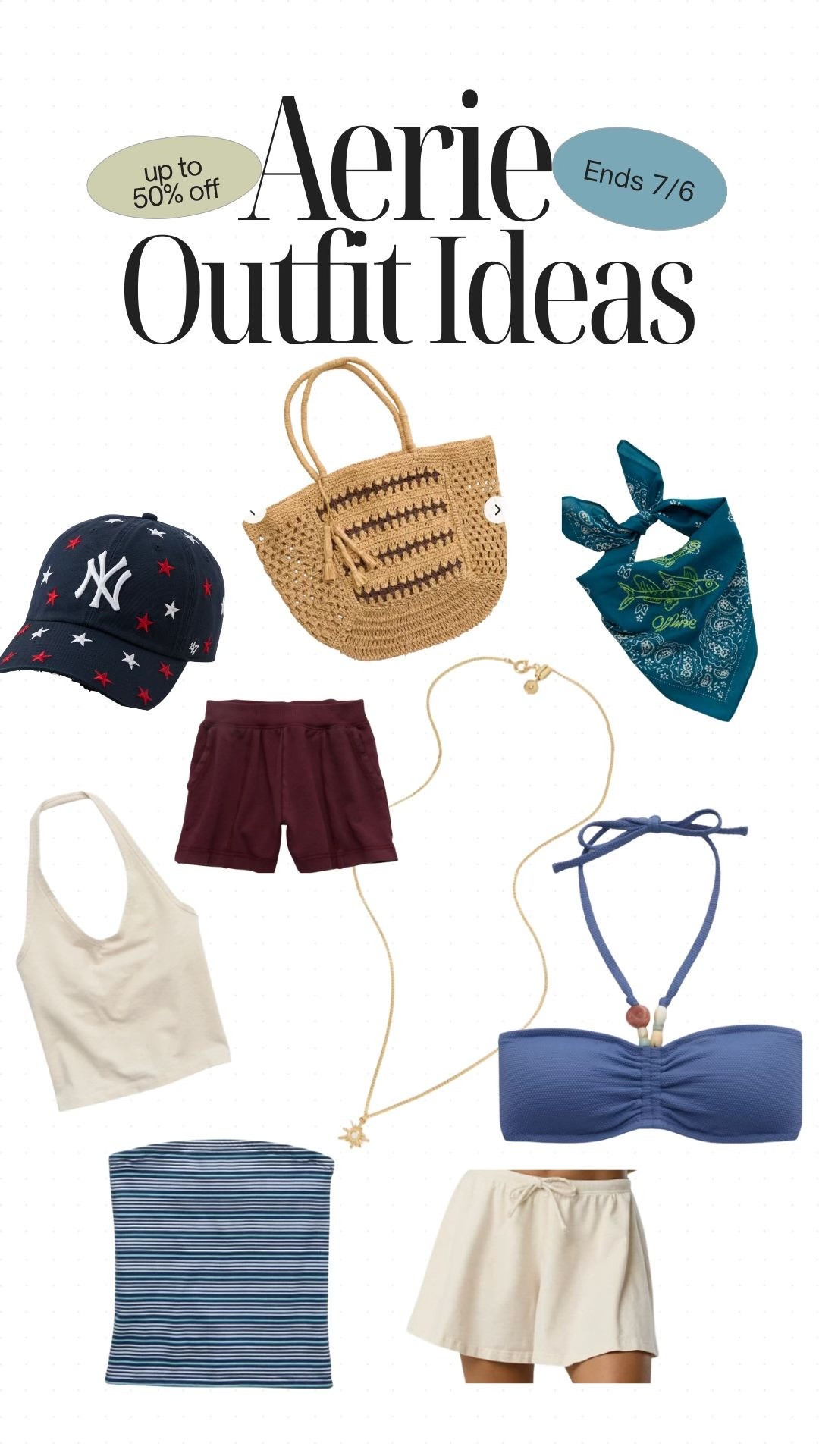 Build your outfit with Aerie! Sale ends 7/6!

#LTKootd #LTKgrwm #LTKMidsize