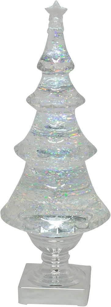 Amazon.com: Roman LED Light-up Glitter Holiday X-mas Tree, 14" Tall, Silver and Clear : Home & Ki... | Amazon (US)