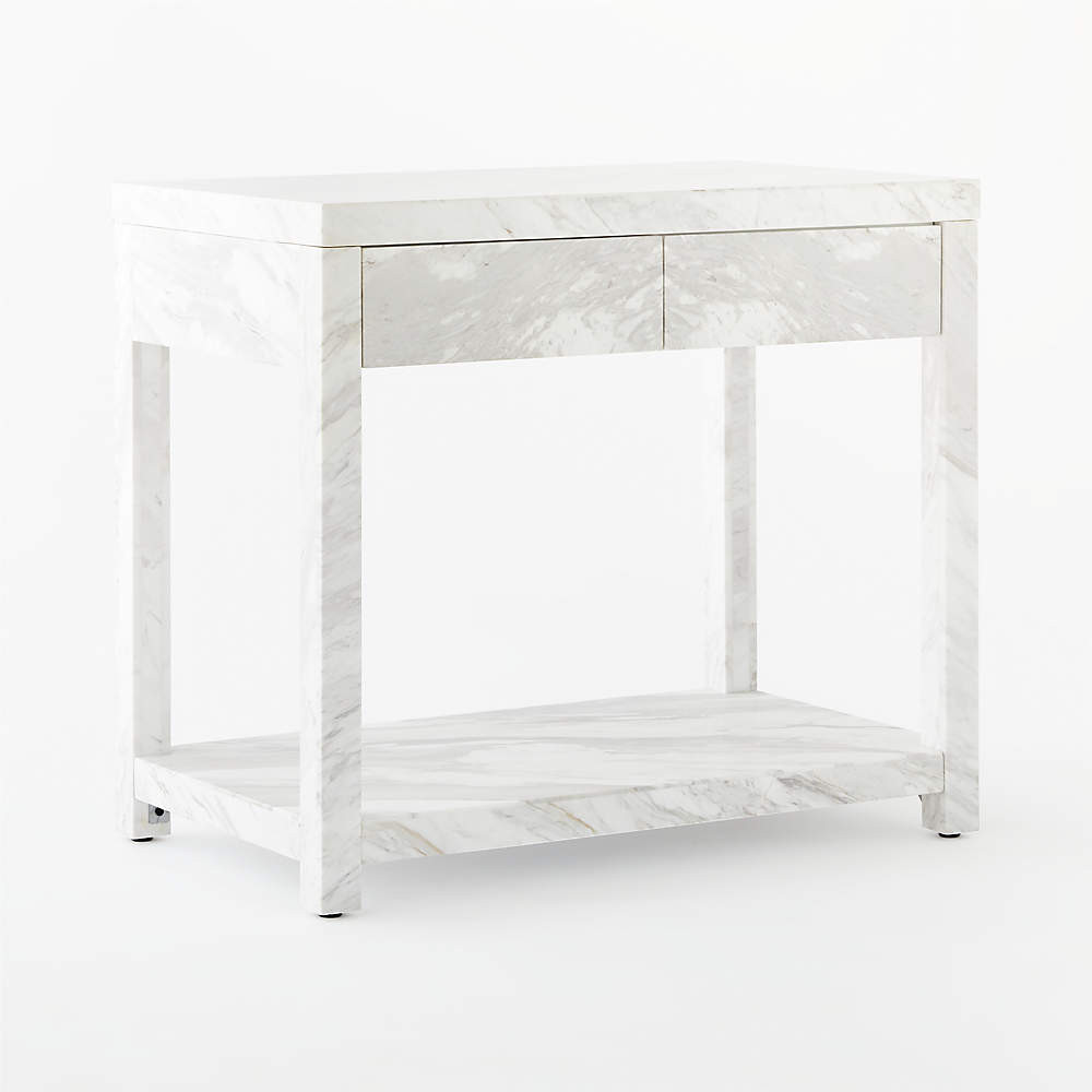 Slab Marble Kitchen Island + Reviews | CB2 | CB2