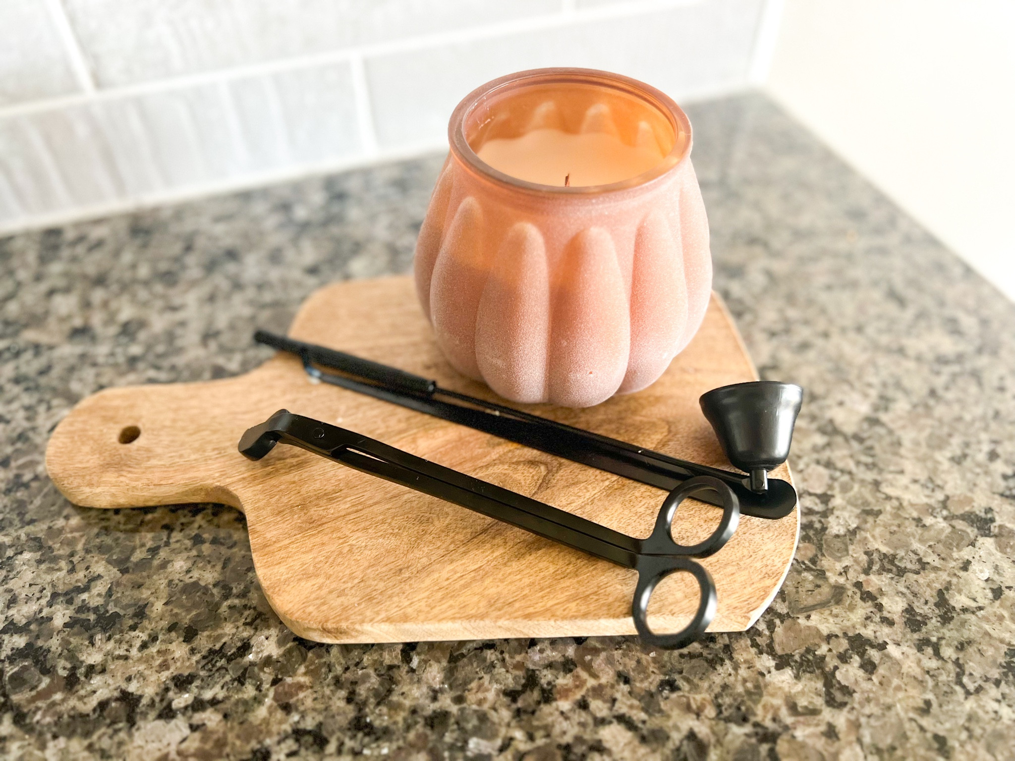 Fall candle set up 
Fall candle from Target and wick trimmer from amazon 

#LTKcurves #LTKSeasonal #LTKhome