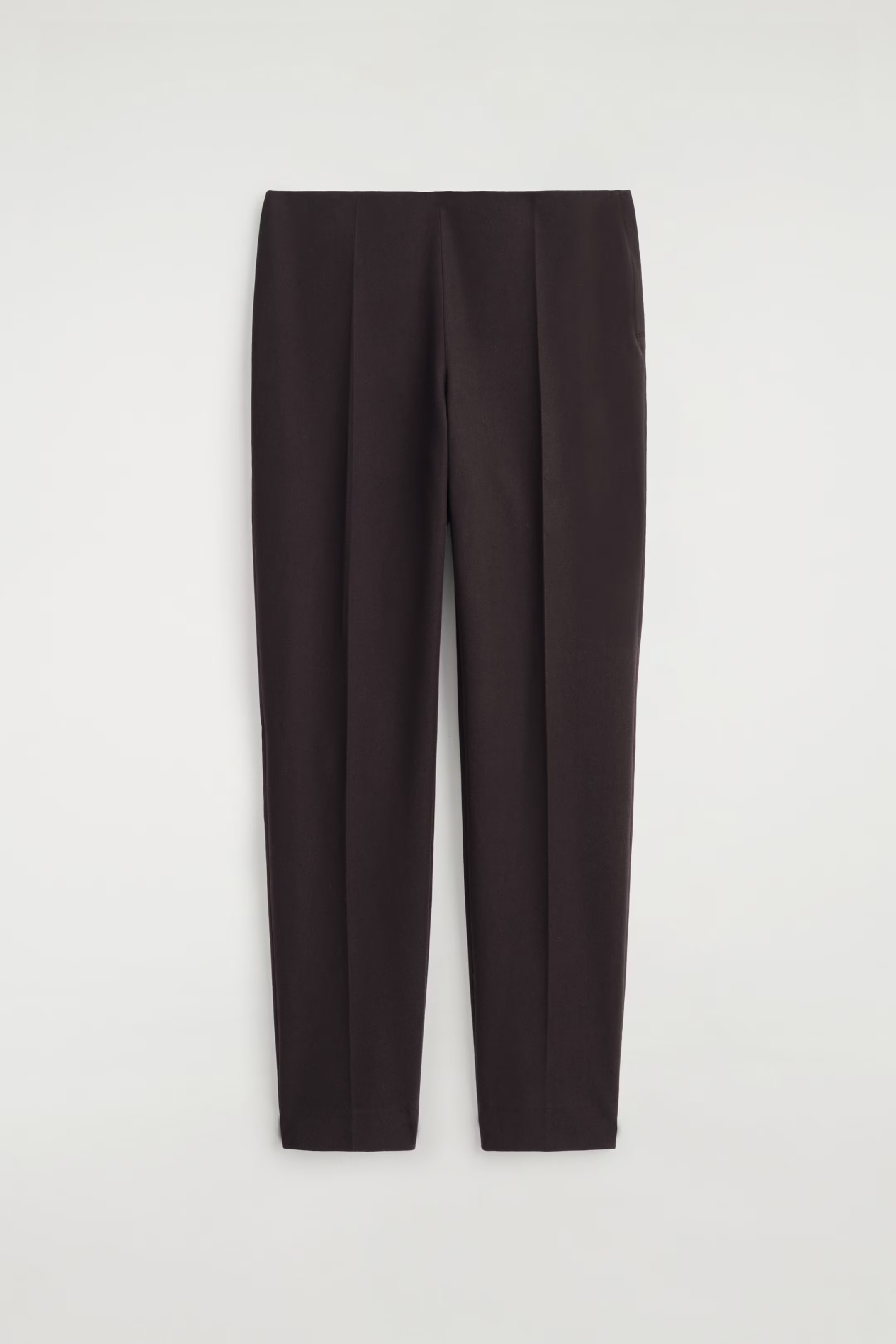SLIM-LEG CROPPED TROUSERS - BROWN | COS | COS UK