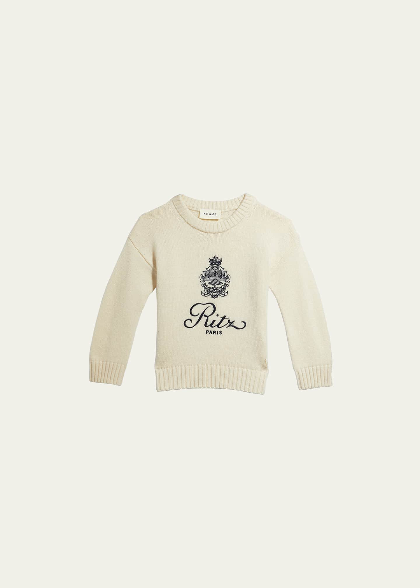 FRAME x Ritz Paris FRAME x Ritz Paris Kid's Cashmere Sweater, Size 6-12 | Bergdorf Goodman