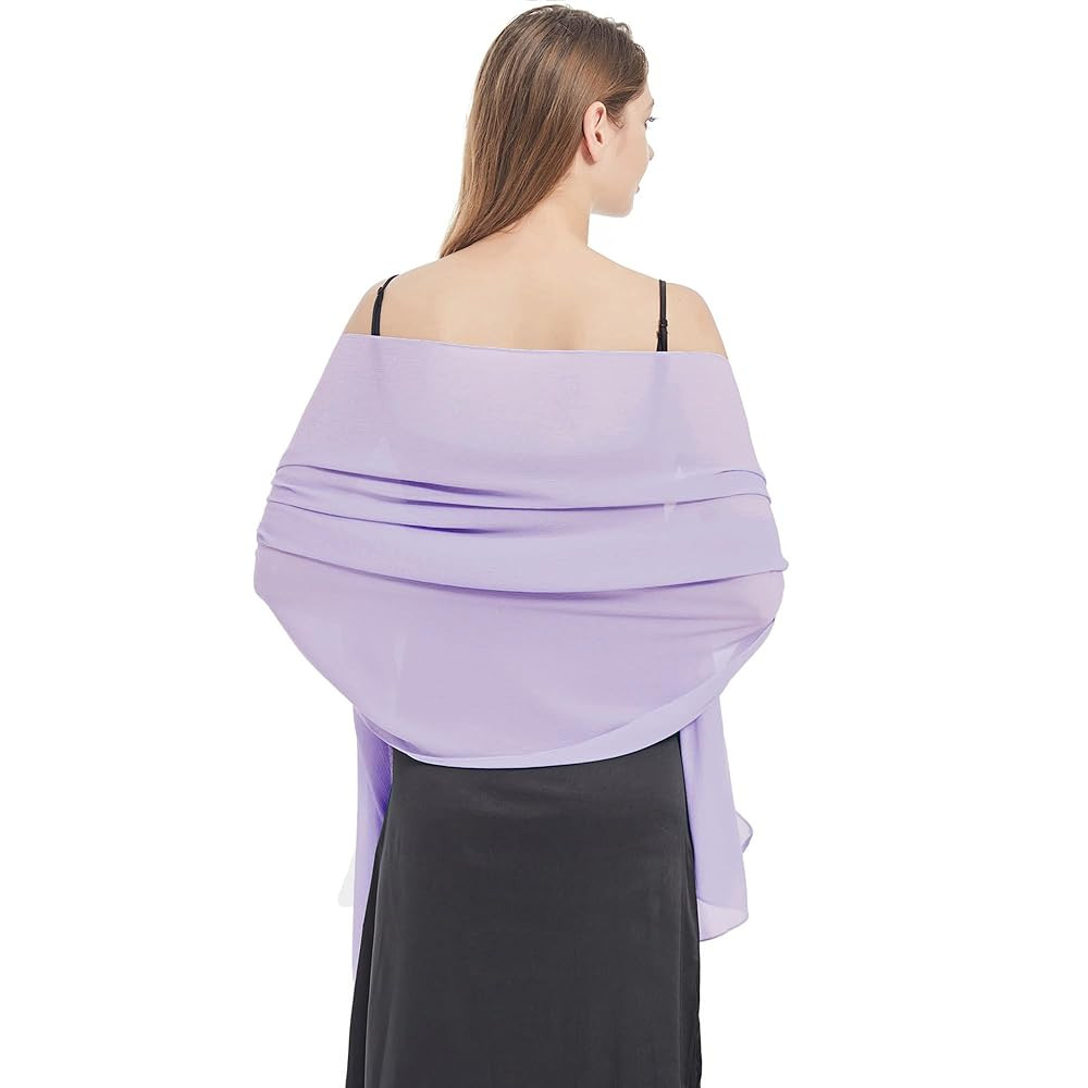 Ciormis Chiffon Shawl Wraps Scarves Lightweight for Women Evening Dresses Wedding Bridesmaid or F... | Amazon (US)