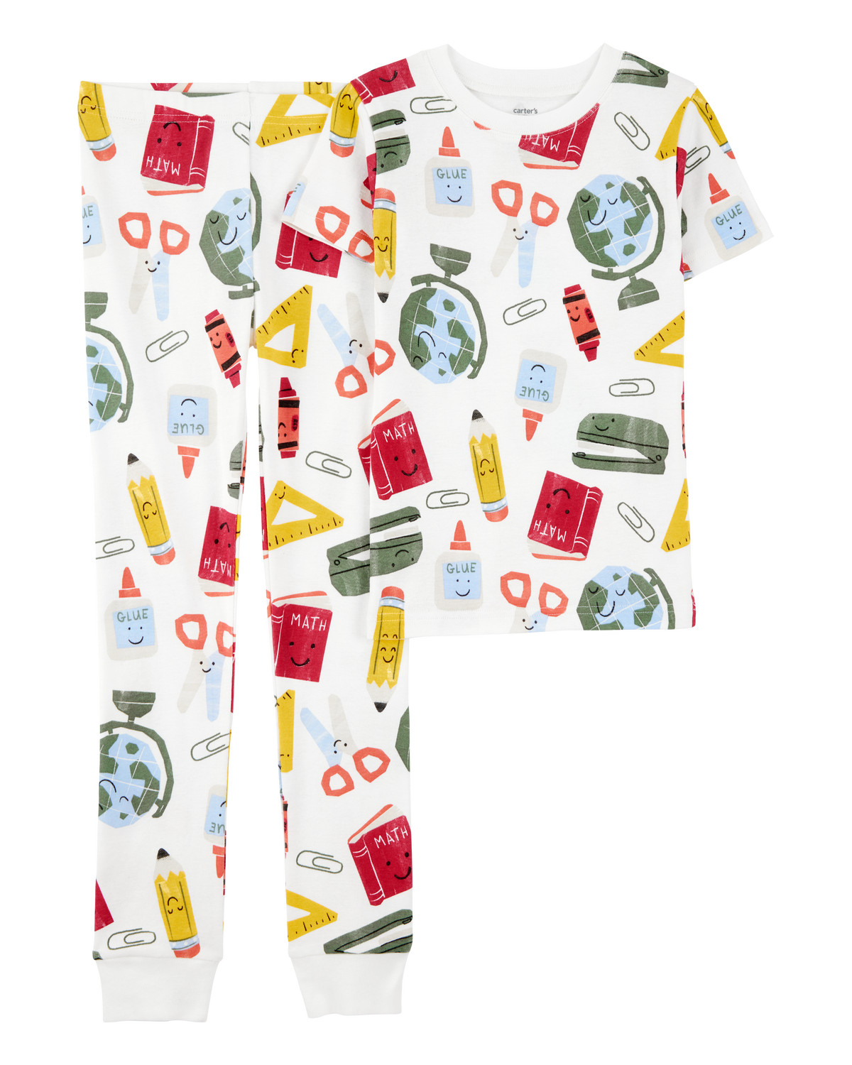 Kid 2-Piece Back To School Print 100% Snug Fit Cotton Pajamas - Carter's | Carter's | Carter's Inc