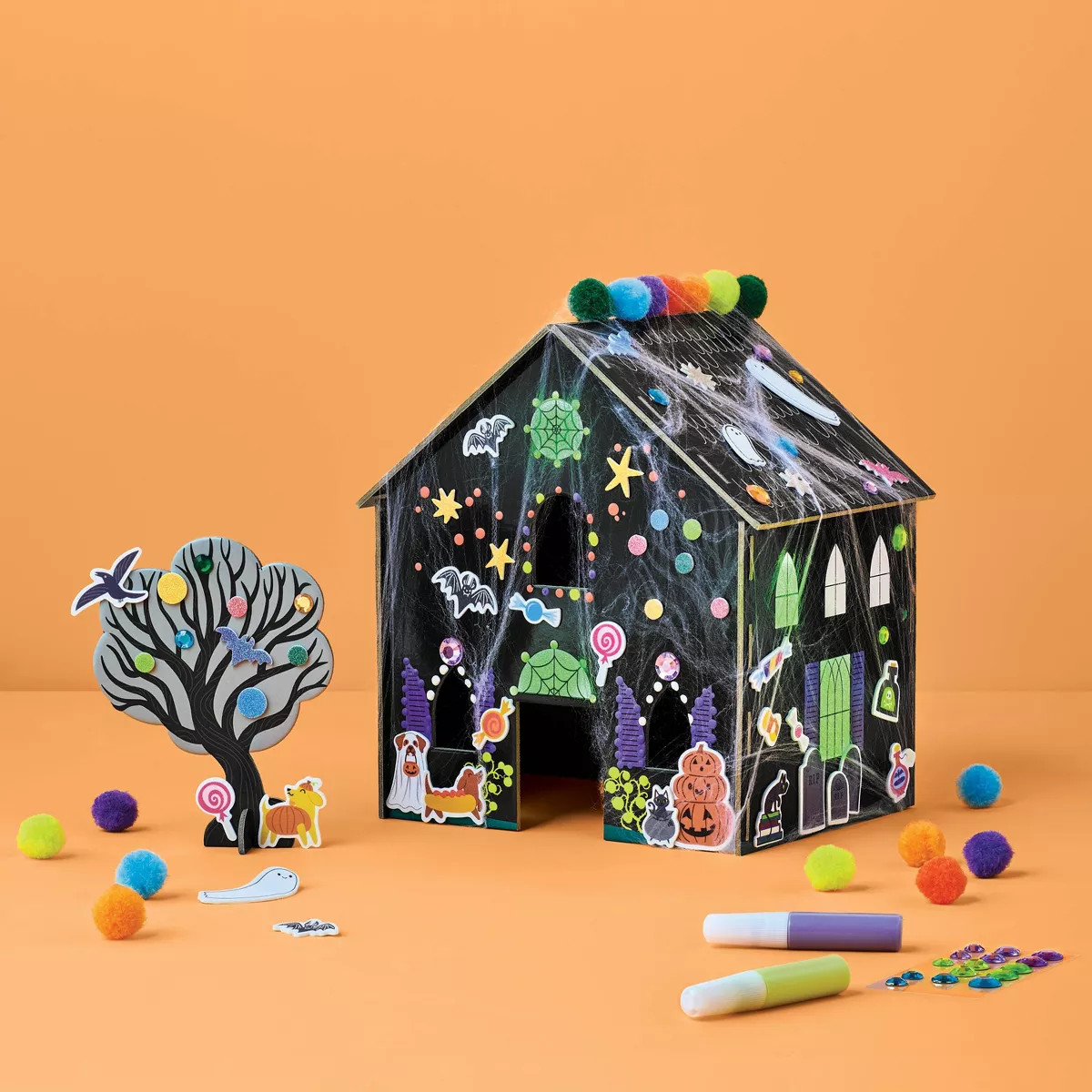 Halloween Craft Tabletop Haunted House Kit - Mondo Llama™ | Target