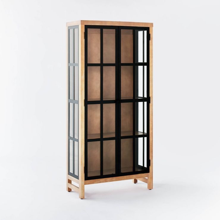 Bountiful Wood and Glass Tall Cabinet - Threshold™ designed with Studio McGee | Target