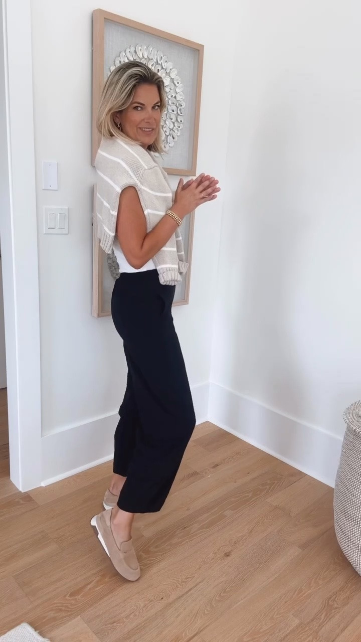 Everyday casual polished outfit. These viral pants are sooo good. I’m obsessed! They can be styled so many ways. I’m 5’11” and have the 4 long. Linking a save option as well.

#LTKmomlife #LTKdayinmylife #LTKTall