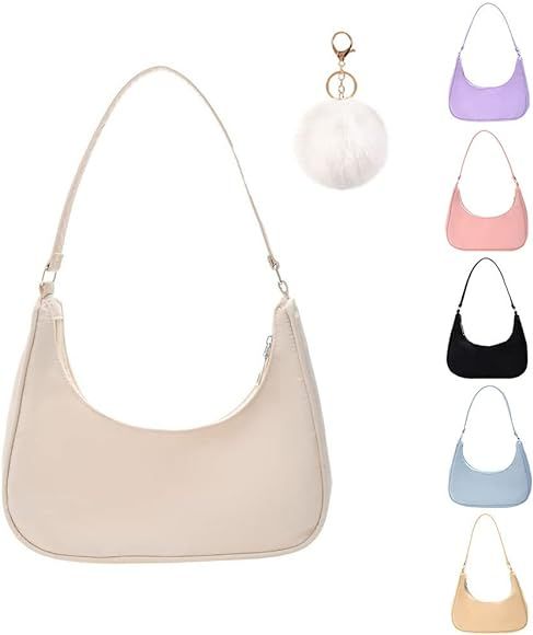 Umhängetasche Damen Handtasche, handtasche vintage, 90s Women's Shoulder Bag, Tasche Kleine Segeltuc | Amazon (DE)