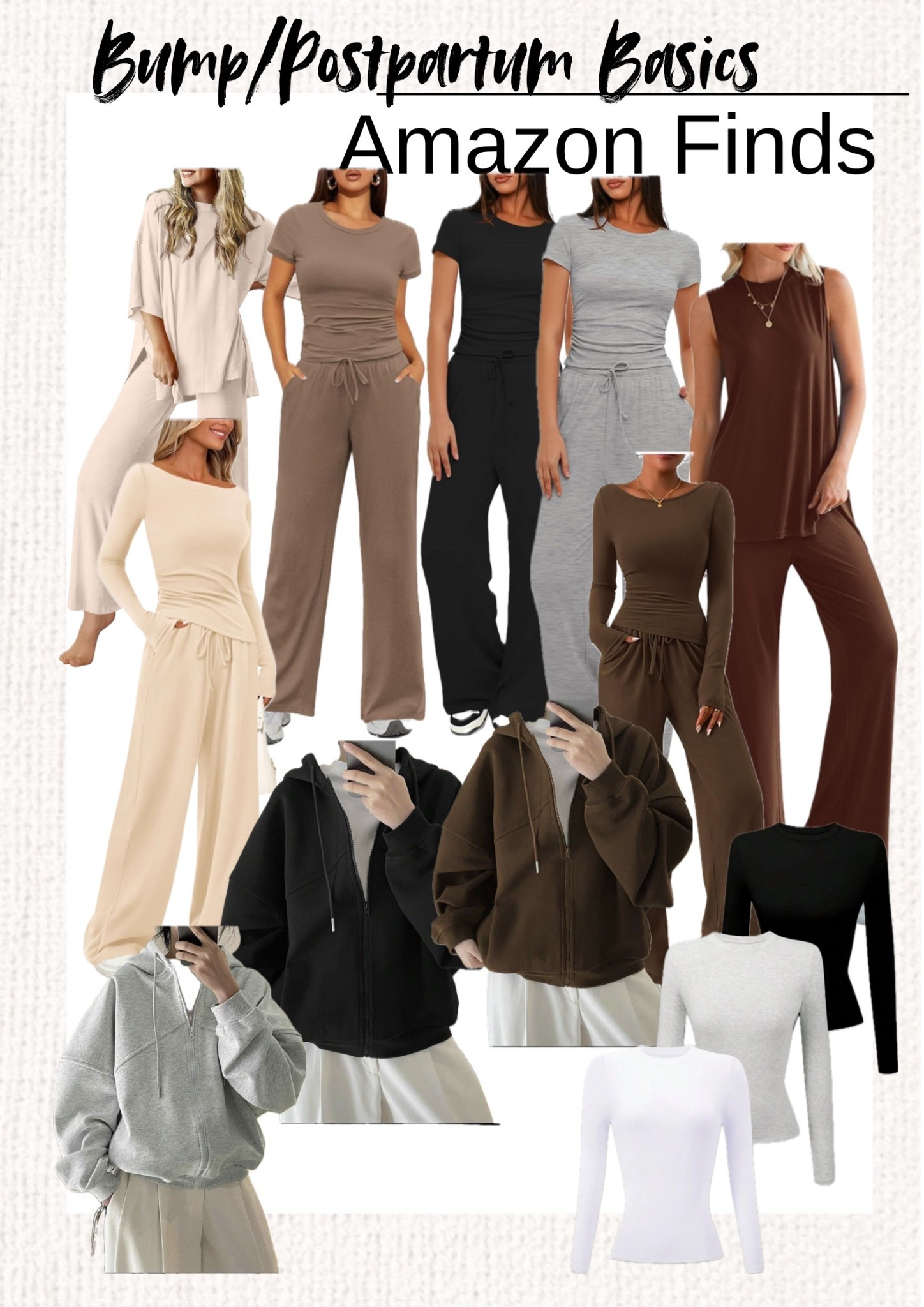 Wearing size L in all for comfort and oversized look 

#LTKcanada #LTKmaternity
