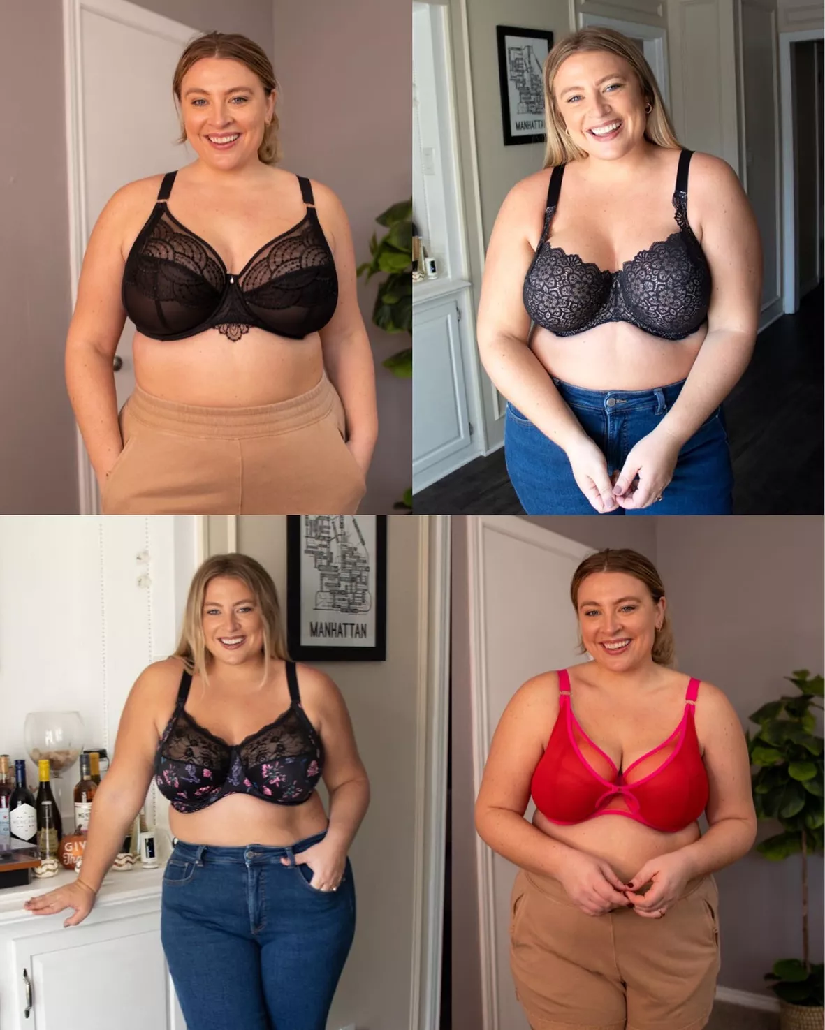 Size 36J Supportive Plus Size Bras For Women