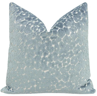LEOPARD CUT VELVET // CERULEAN BLUE | LITTLE DESIGN LLC