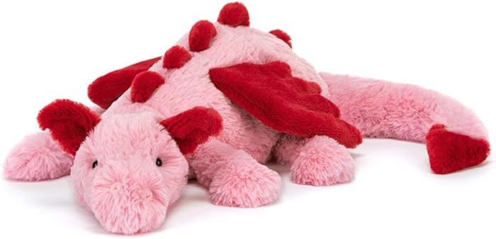 Jellycat Heart Dragon, 20 inches, Large, Pink and Red Plush Toy | Amazon (US)