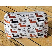 Dachsund Pouch Bag, Sausage Dog Accessories, Cute Puppy Storage Pencil Case Cute Smile | Etsy (US)