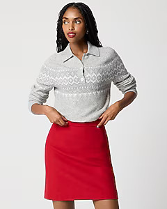 Wool-blend A-line mini skirt | J.Crew Factory