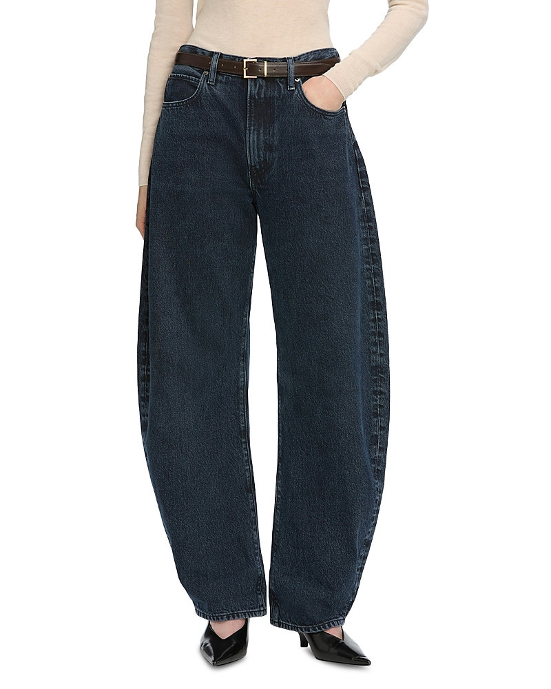 Frame The Bubble High Rise Barrel Leg Jeans in Dorado | Bloomingdale's (US)